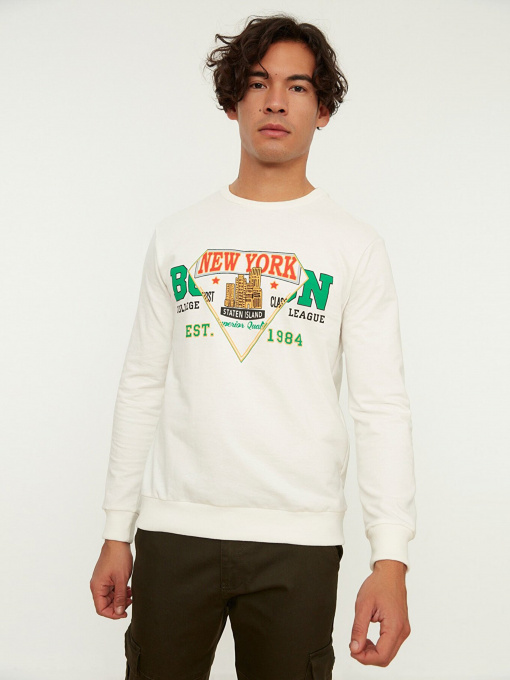 Свитшот Trendyol модель TMNAW22SW0108/Ekru Фото