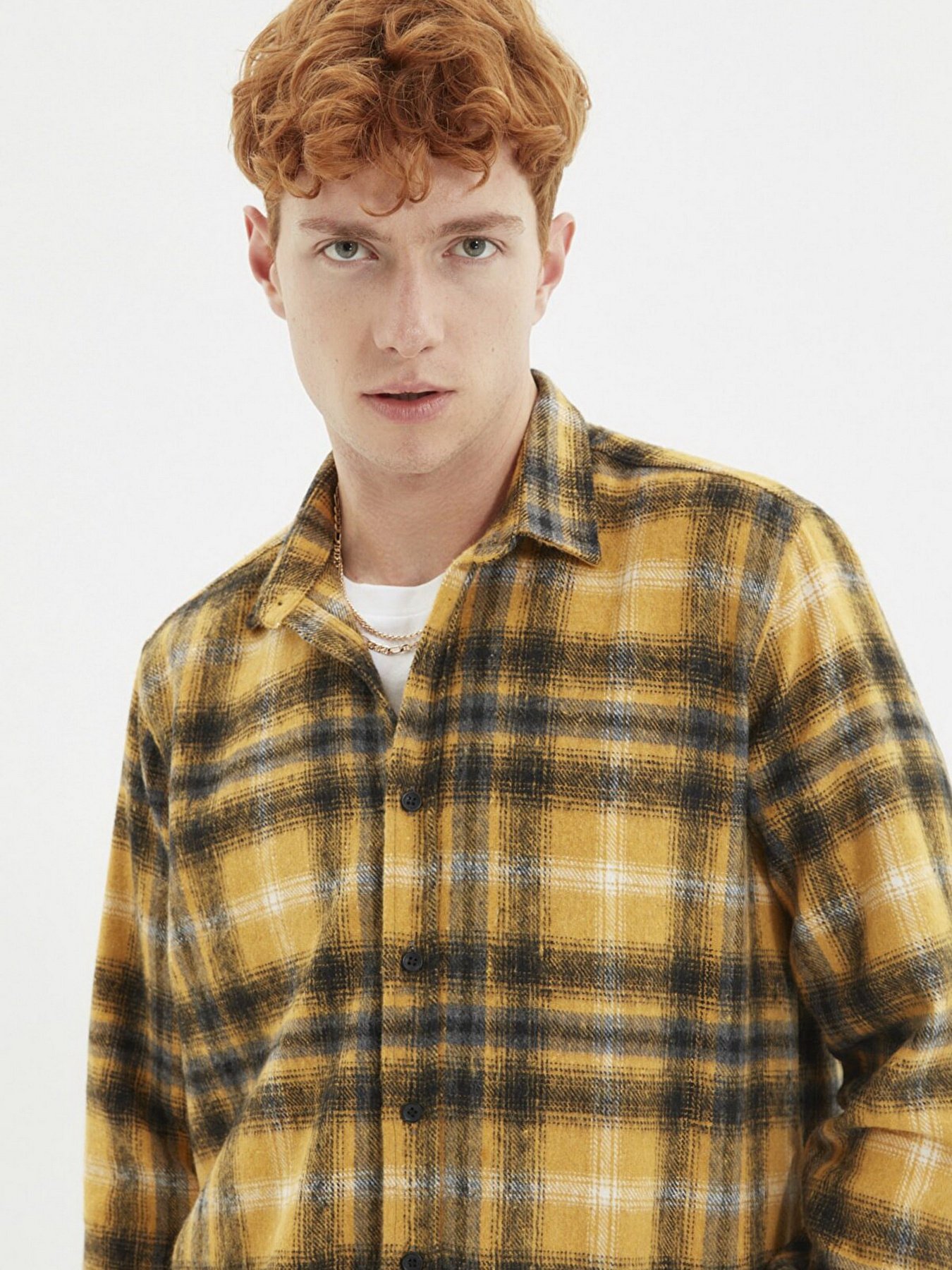 Рубашка Trendyol модель TMNAW21GO1170/Hardal Фото