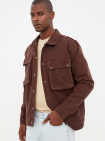 Джинсовая куртка Trendyol модель TMNAW20CE0234/Kahverengi Фото