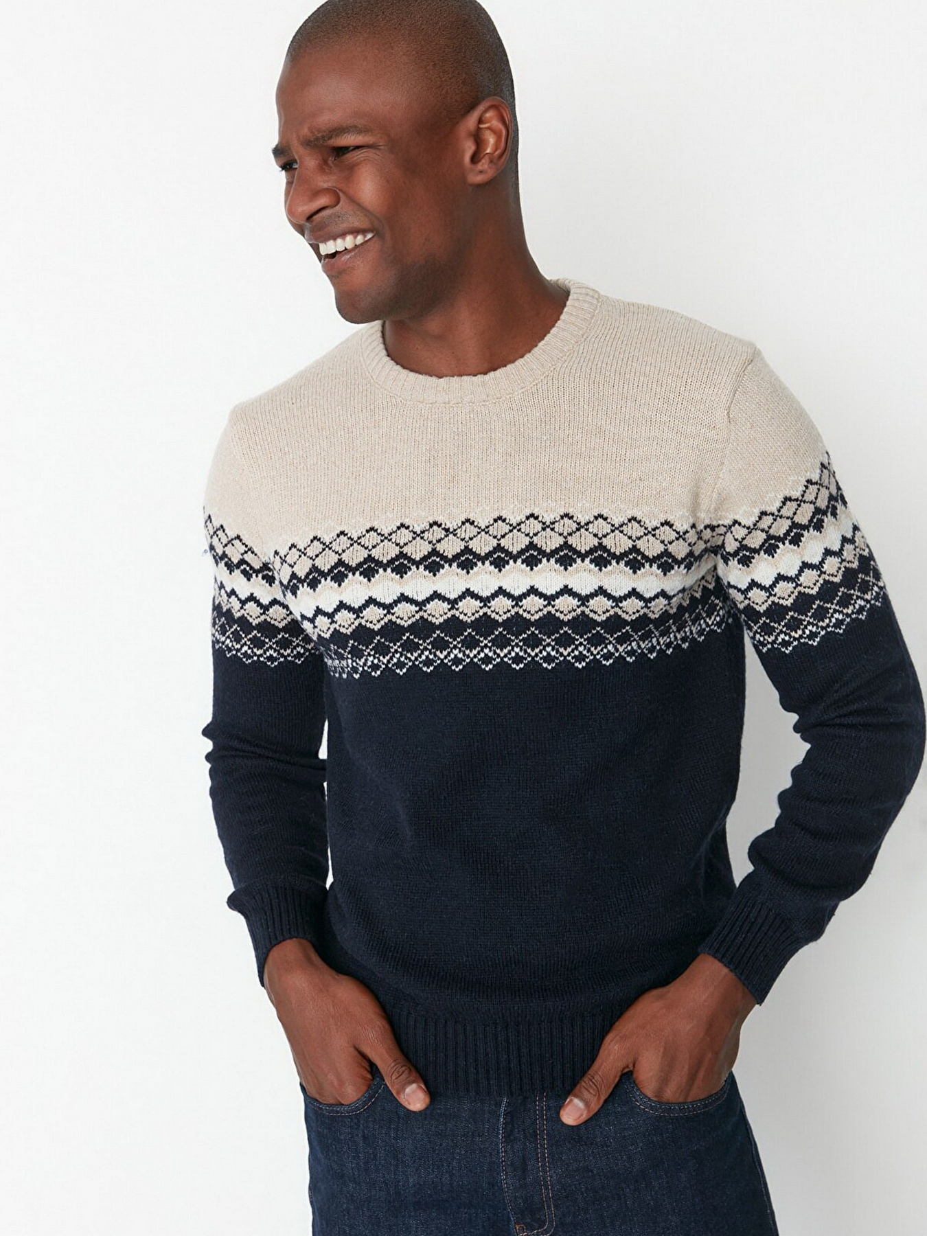 Джемпер Trendyol модель TMNAW21KZ0738/Lacivert Фото