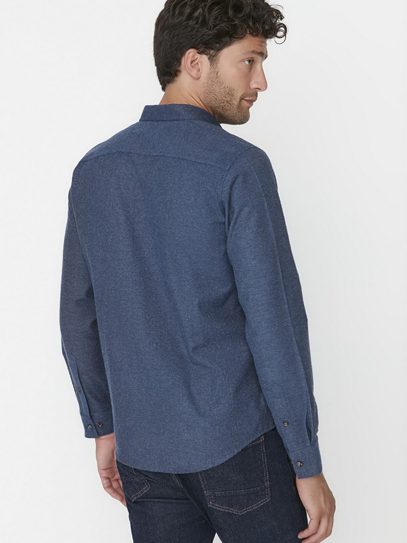 Рубашка Trendyol модель TMNAW20GO0094/Indigo Фото