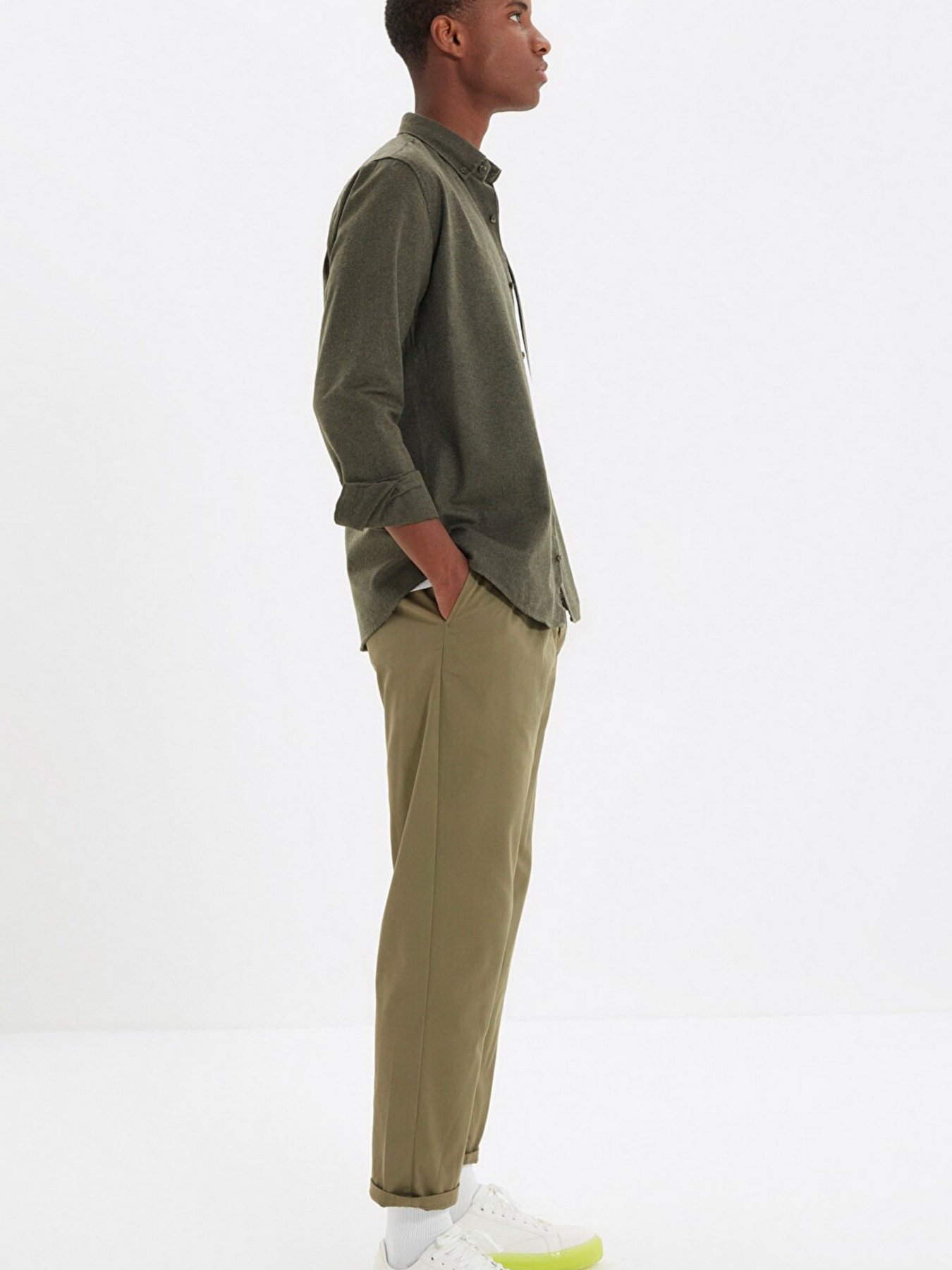 Рубашка Trendyol модель TMNAW20GO0094/Yesil Фото