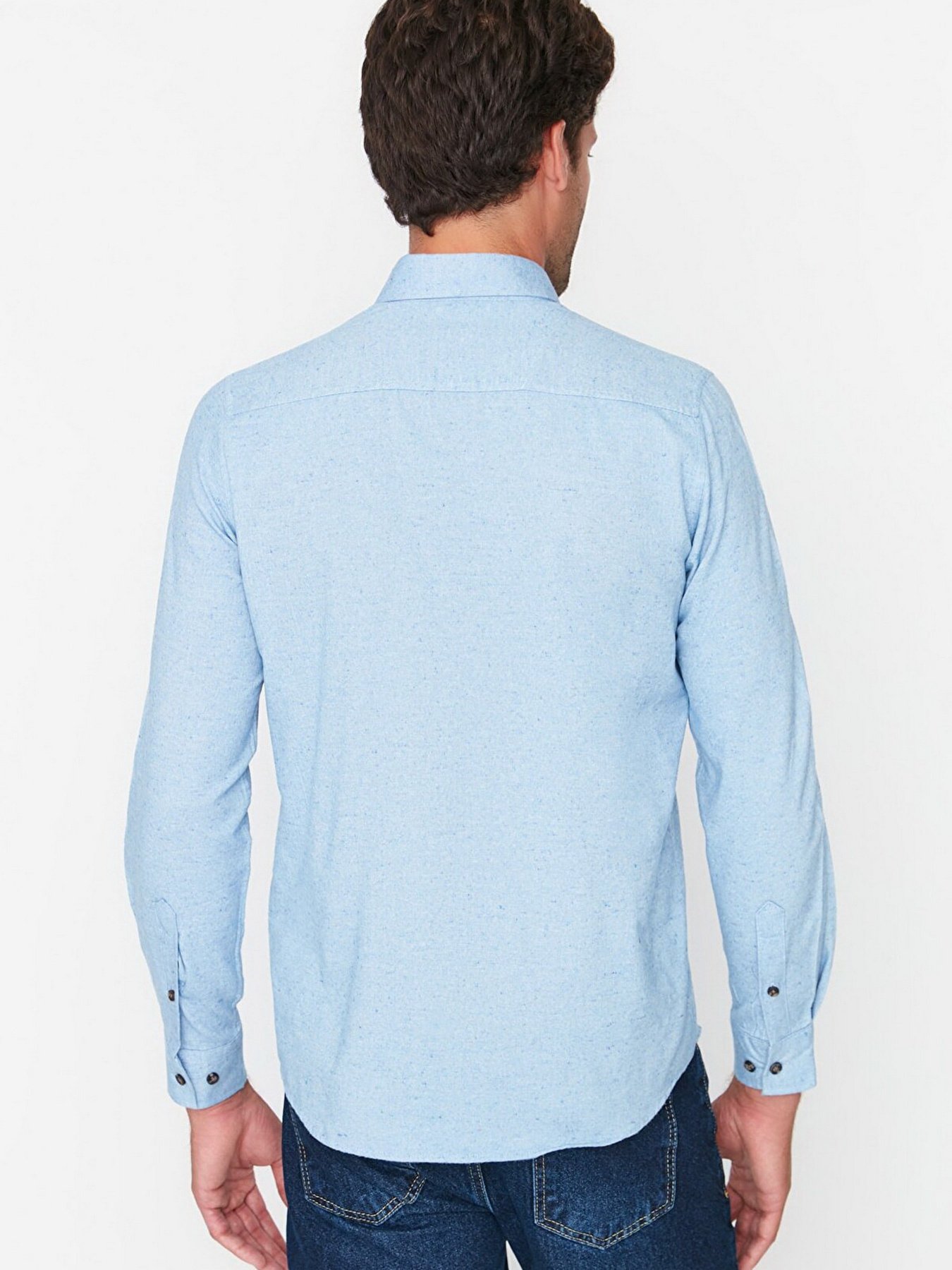 Сорочка повсякденна Trendyol модель TMNAW20GO0094/Mavi Фото