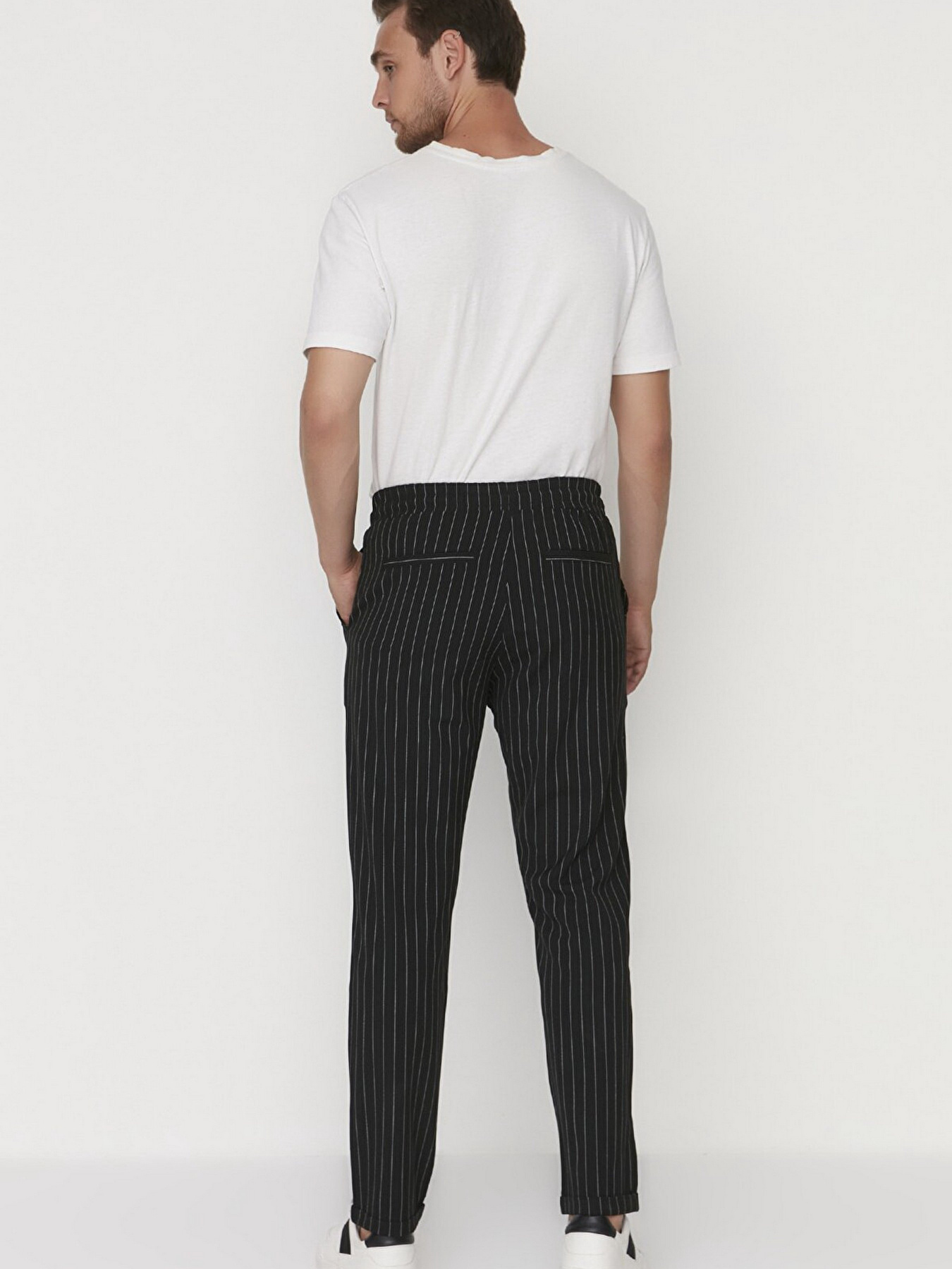 Класичні штани Trendyol модель TMNAW21PL0108/Siyah Фото