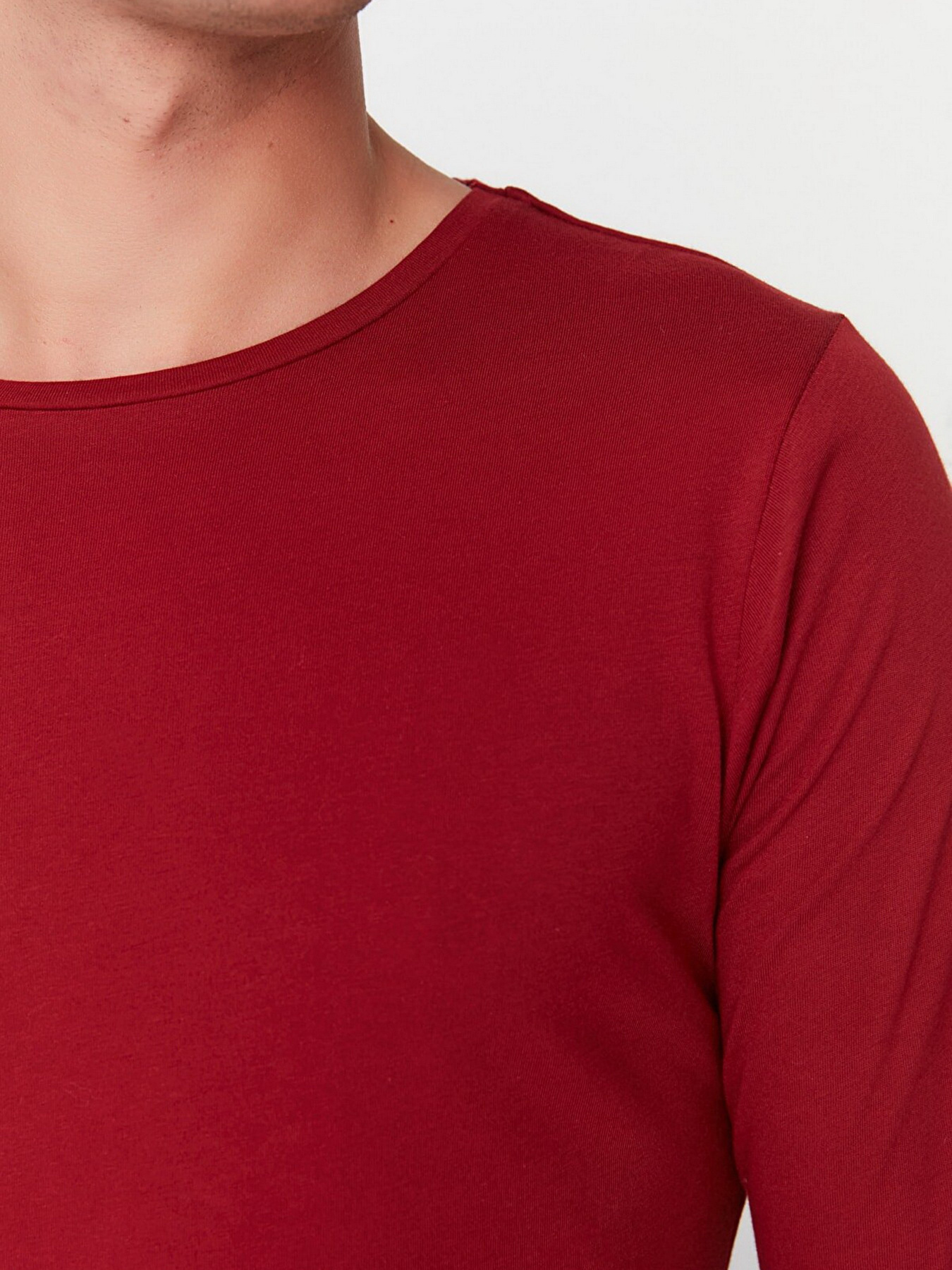 Лонгслив Trendyol модель TMNAW21TS0208/Bordo Фото