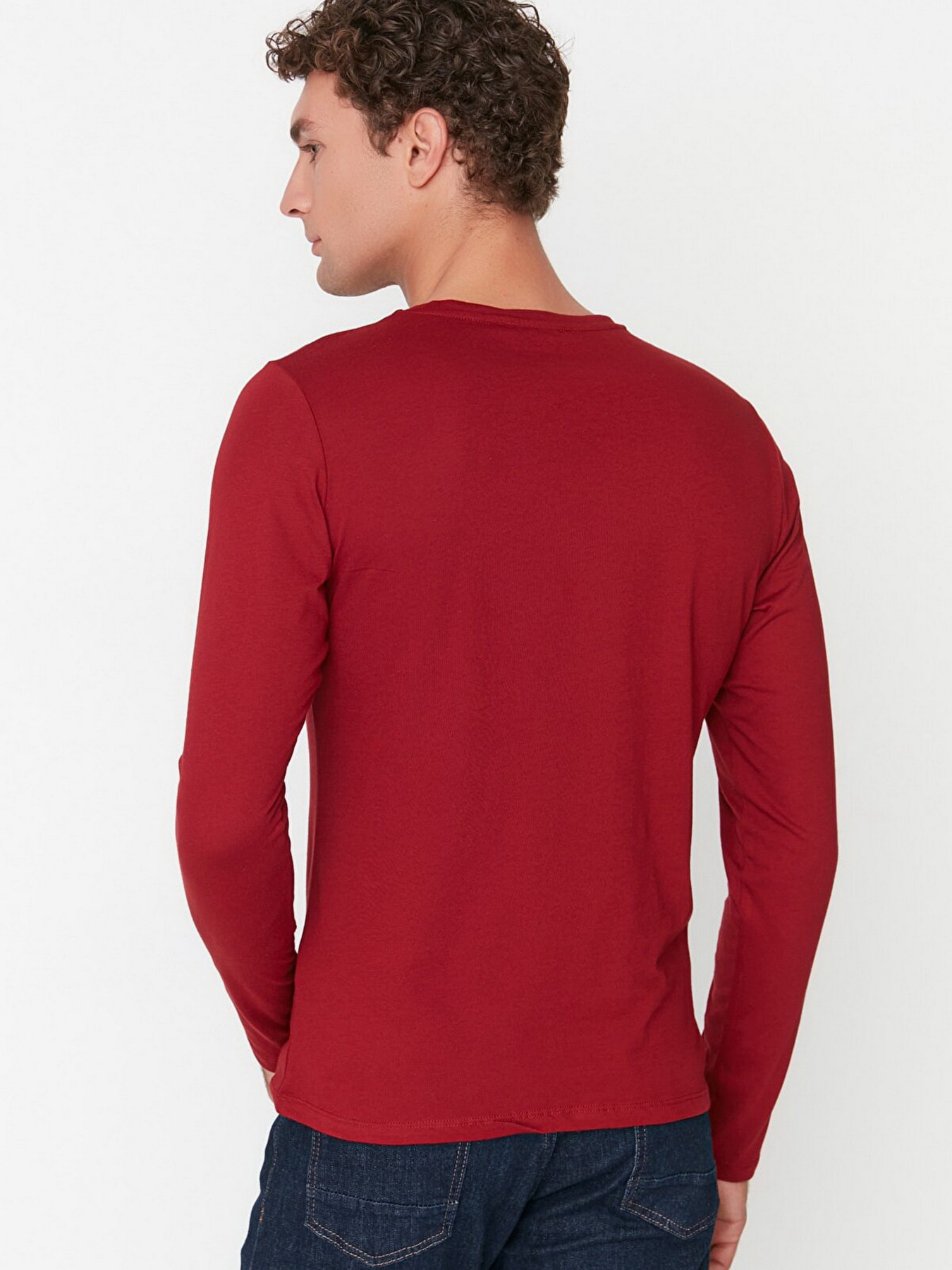 Лонгслив Trendyol модель TMNAW21TS0208/Bordo Фото
