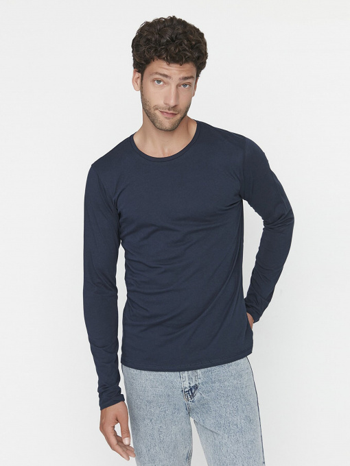 Лонгслів Trendyol модель TMNAW21TS0208/Lacivert Фото