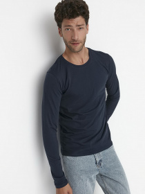 Лонгслів Trendyol модель TMNAW21TS0208/Lacivert Фото