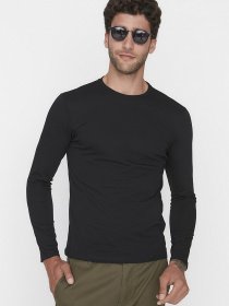 Лонгслив Trendyol модель TMNAW21TS0208/Siyah Фото