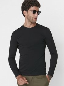 Лонгслив Trendyol модель TMNAW21TS0208/Siyah Фото
