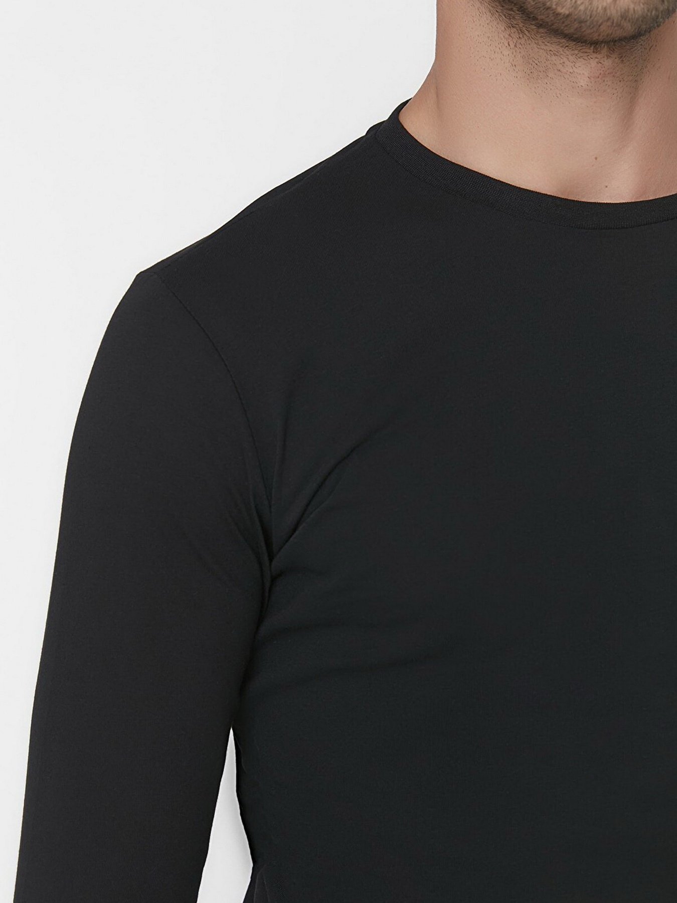 Лонгслів Trendyol модель TMNAW21TS0208/Siyah Фото