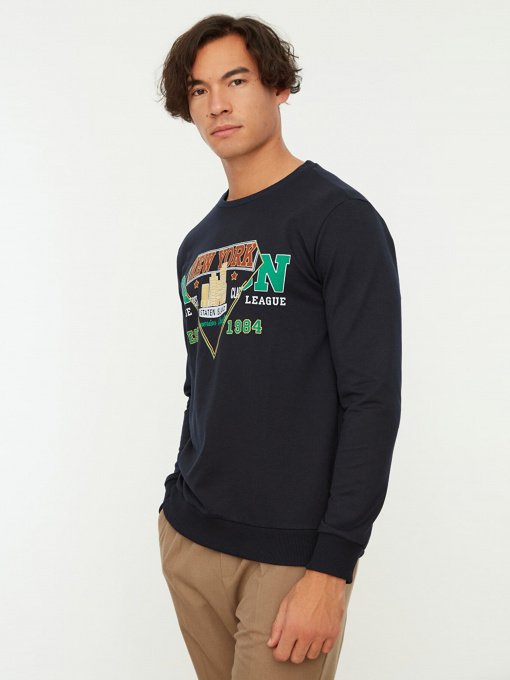 Світшот Trendyol модель TMNAW22SW0108/Lacivert Фото