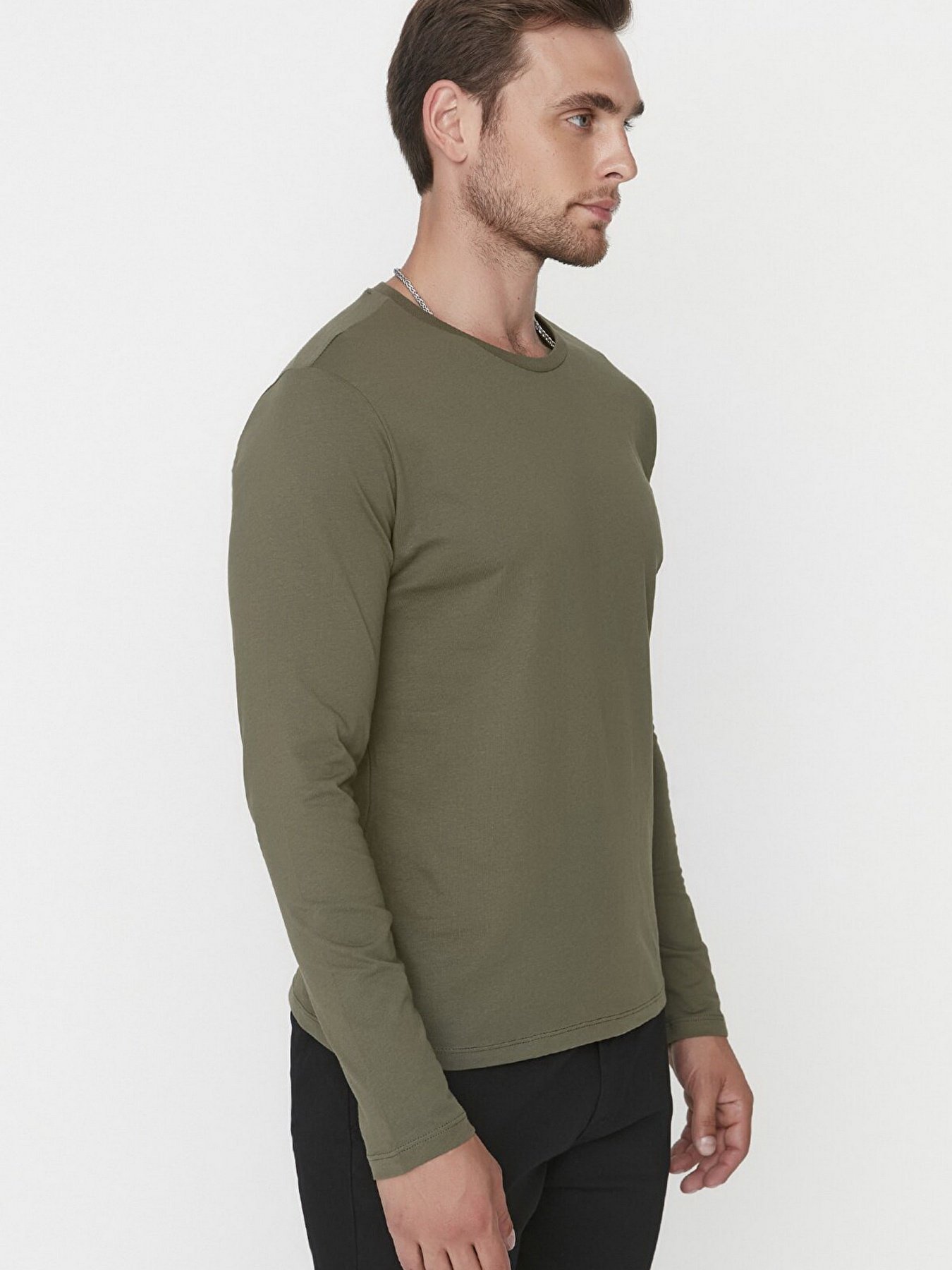 Лонгслив Trendyol модель TMNAW21TS0208/Haki Фото