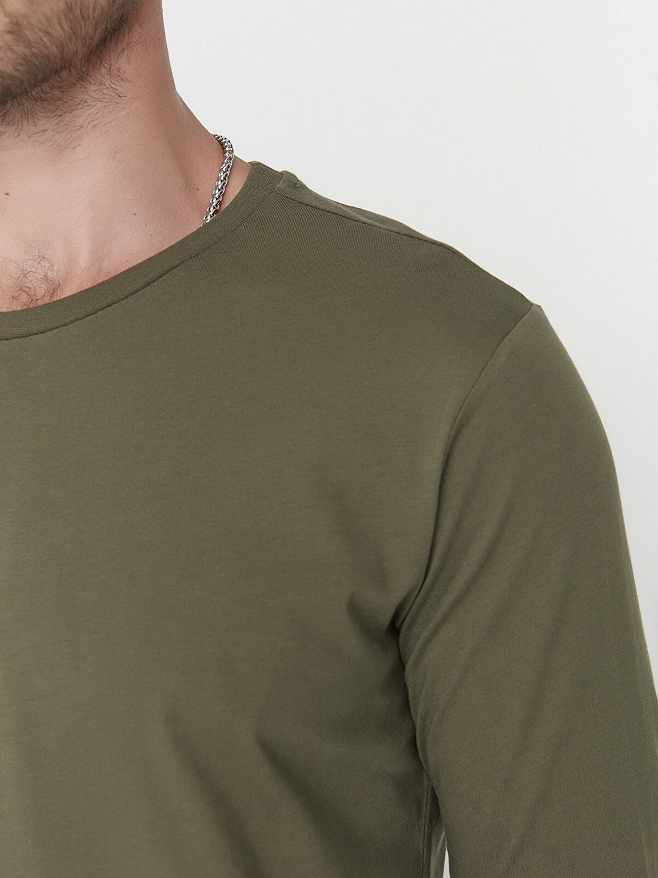 Лонгслив Trendyol модель TMNAW21TS0208/Haki Фото