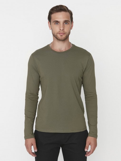 Лонгслів Trendyol модель TMNAW21TS0208/Haki Фото