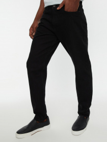 Прямые джинсы Trendyol модель TMNSS21JE0058/Siyah Фото