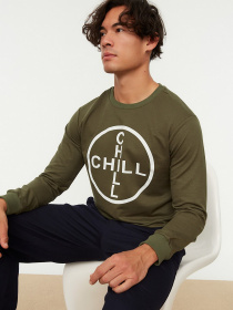 Свитшот Trendyol модель TMNAW22SW1062/Haki Фото