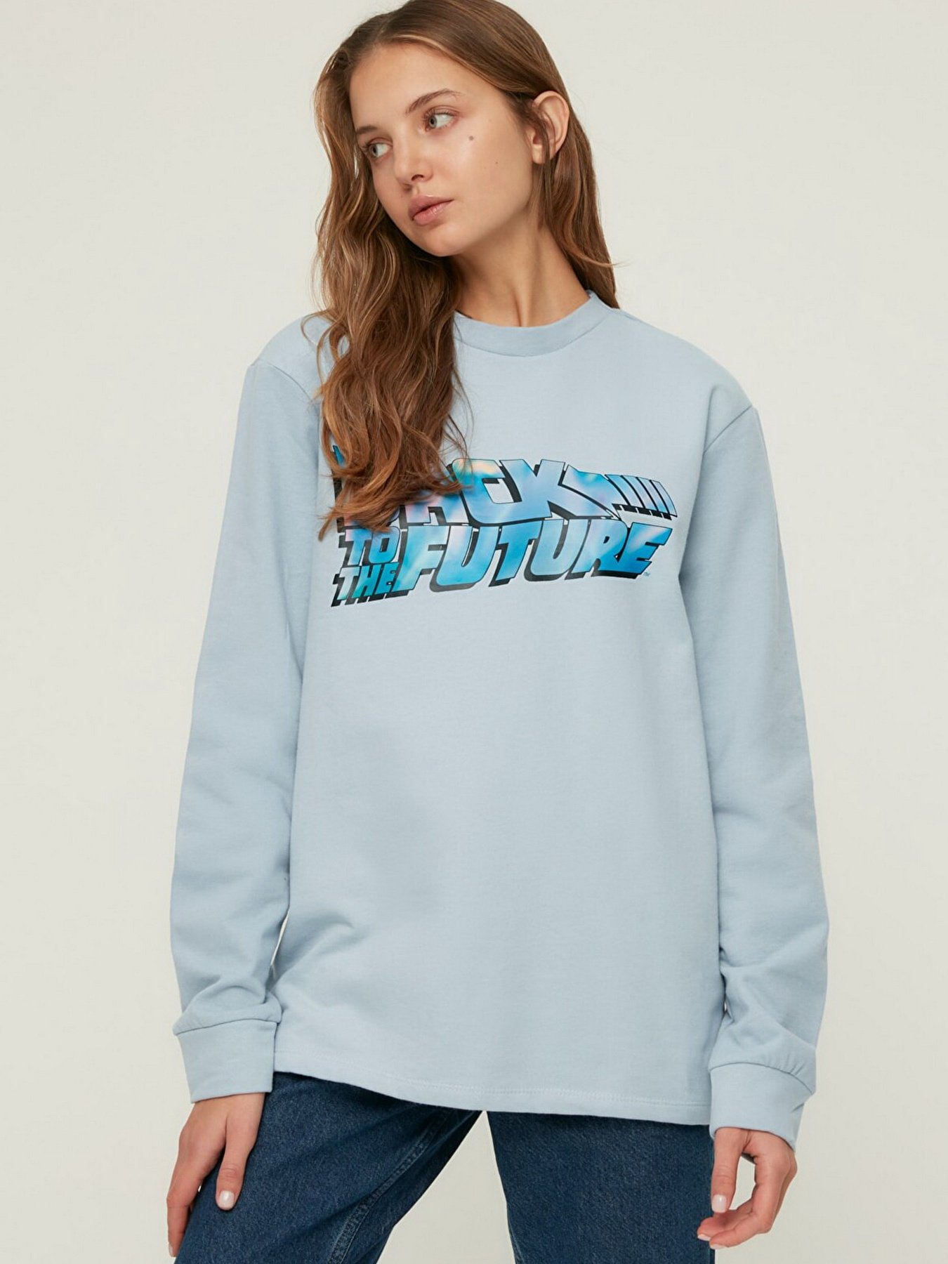 Свитшот Trendyol модель TMNAW22SW1716/Mavi Фото