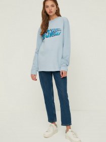 Свитшот Trendyol модель TMNAW22SW1716/Mavi Фото
