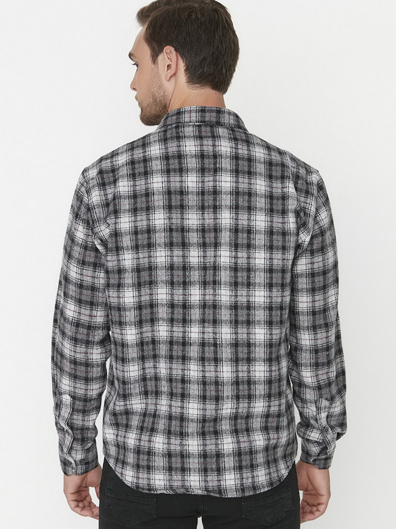 Рубашка Trendyol модель TMNAW23GO00069/Gri Фото