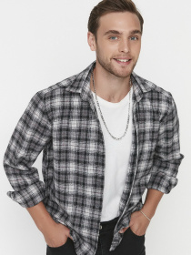 Рубашка Trendyol модель TMNAW23GO00069/Gri Фото