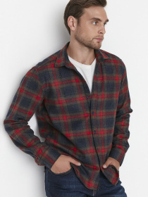 Рубашка Trendyol модель TMNAW23GO00065/Kirmizi Фото