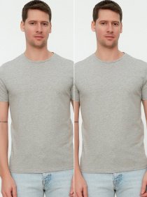 Набор футболок Trendyol модель TMNSS19BO0071/Gri Фото