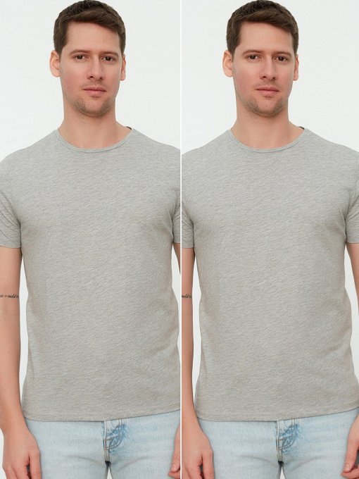 Набор футболок Trendyol модель TMNSS19BO0071/Gri Фото