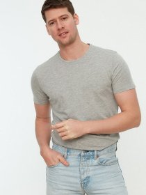Набор футболок Trendyol модель TMNSS19BO0071/Gri Фото
