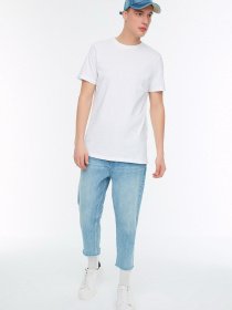 Футболка Trendyol модель TMNSS21TS0620/Beyaz Фото