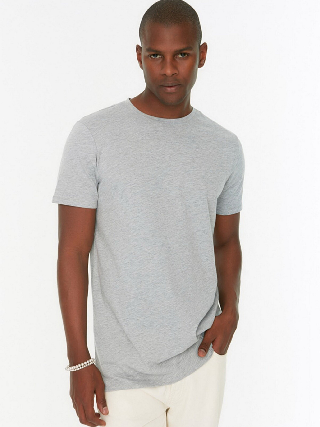 Футболка Trendyol модель TMNSS21TS0620/Gri Фото