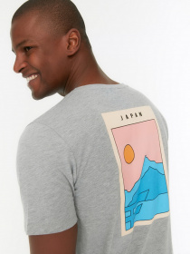 Футболка Trendyol модель TMNSS21TS0620/Gri Фото