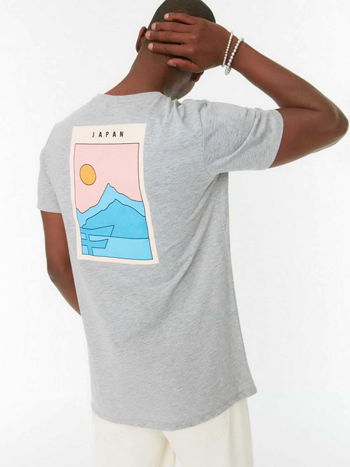 Футболка Trendyol модель TMNSS21TS0620/Gri Фото