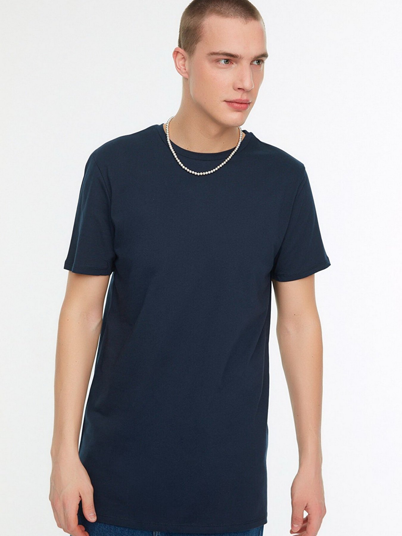 Футболка Trendyol модель TMNSS21TS0620/Lacivert Фото