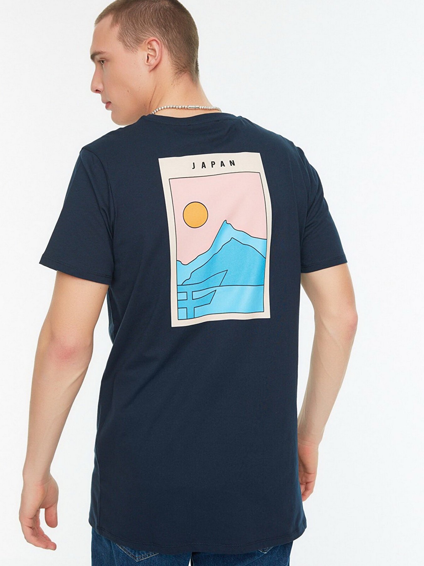 Футболка Trendyol модель TMNSS21TS0620/Lacivert Фото