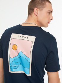 Футболка Trendyol модель TMNSS21TS0620/Lacivert Фото