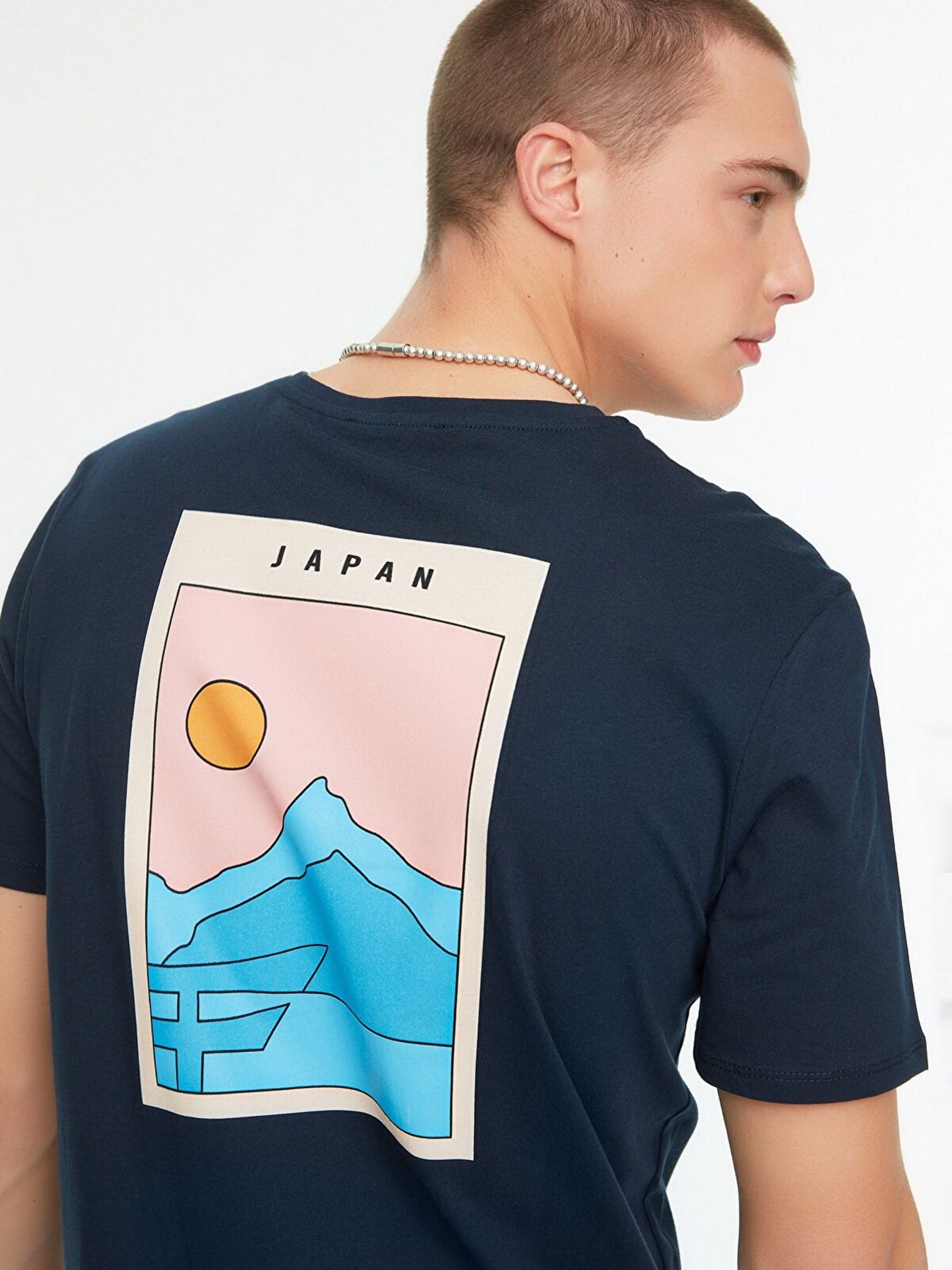 Футболка Trendyol модель TMNSS21TS0620/Lacivert Фото