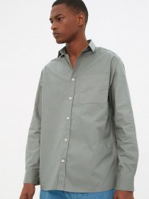 Рубашка Trendyol модель TMNSS22GO0035/Haki Фото