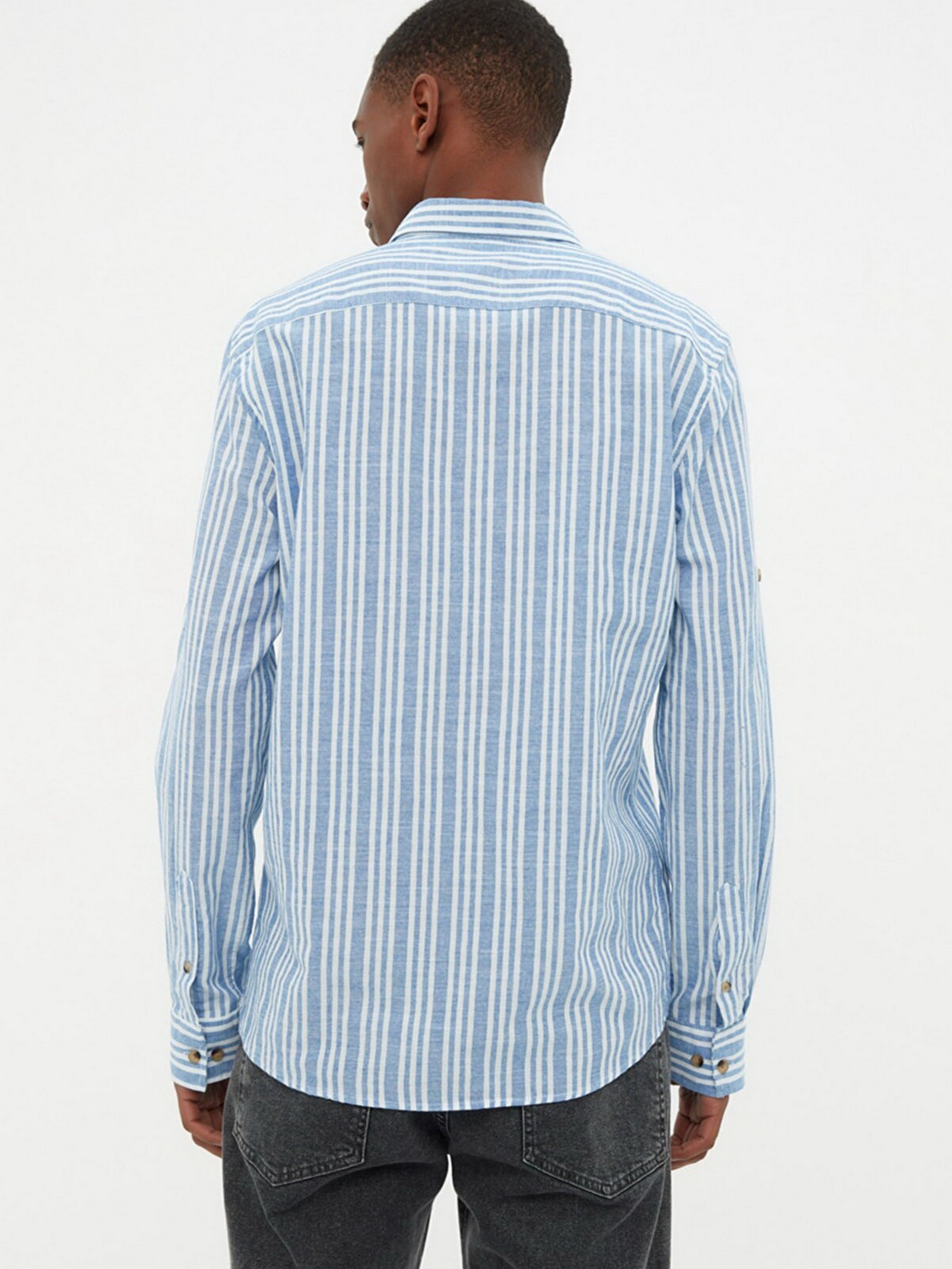 Рубашка Trendyol модель TMNSS22GO0268/Indigo Фото