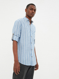 Рубашка Trendyol модель TMNSS22GO0268/Indigo Фото