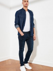 Скинни джинсы Trendyol Skinny модель TMNSS21JE0205/Indigo Фото