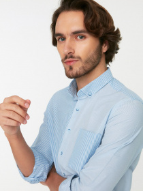 Рубашка Trendyol модель TMNSS22GO0486/Mavi Фото
