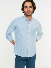 Сорочка повсякденна Trendyol модель TMNSS22GO0486/Mavi Фото