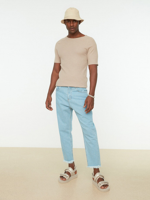 Прямые джинсы Trendyol модель TMNSS22JE0356/Mavi Фото