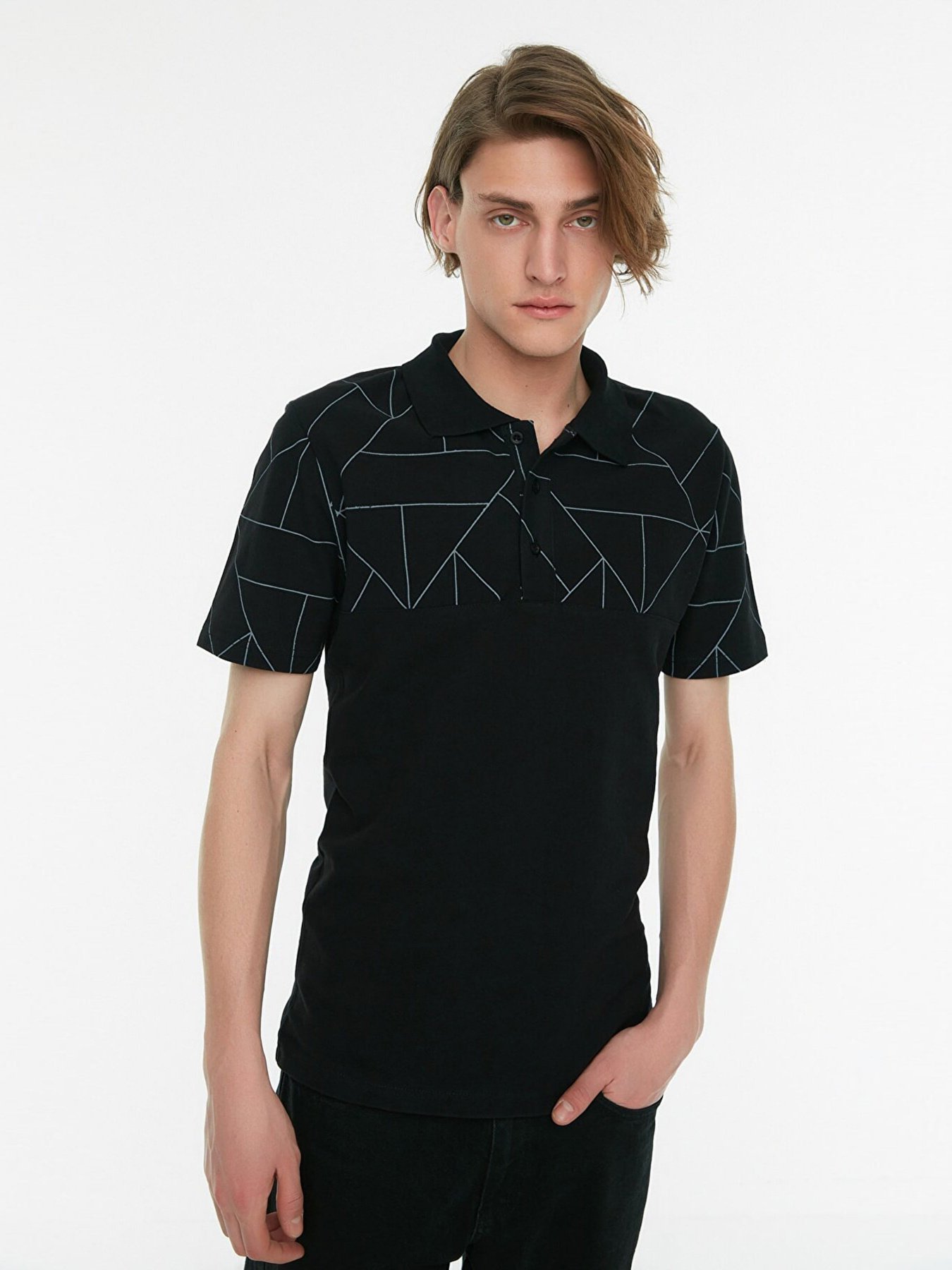 Поло Trendyol модель TMNSS22PO0047/Siyah Фото