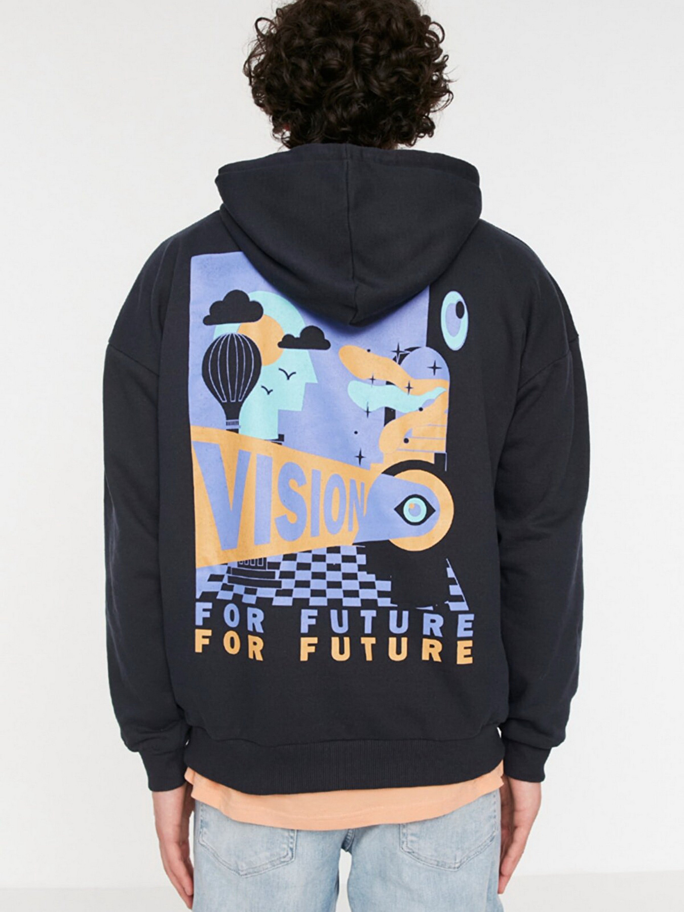 Худи Trendyol модель TMNSS22SW0144/Lacivert Фото