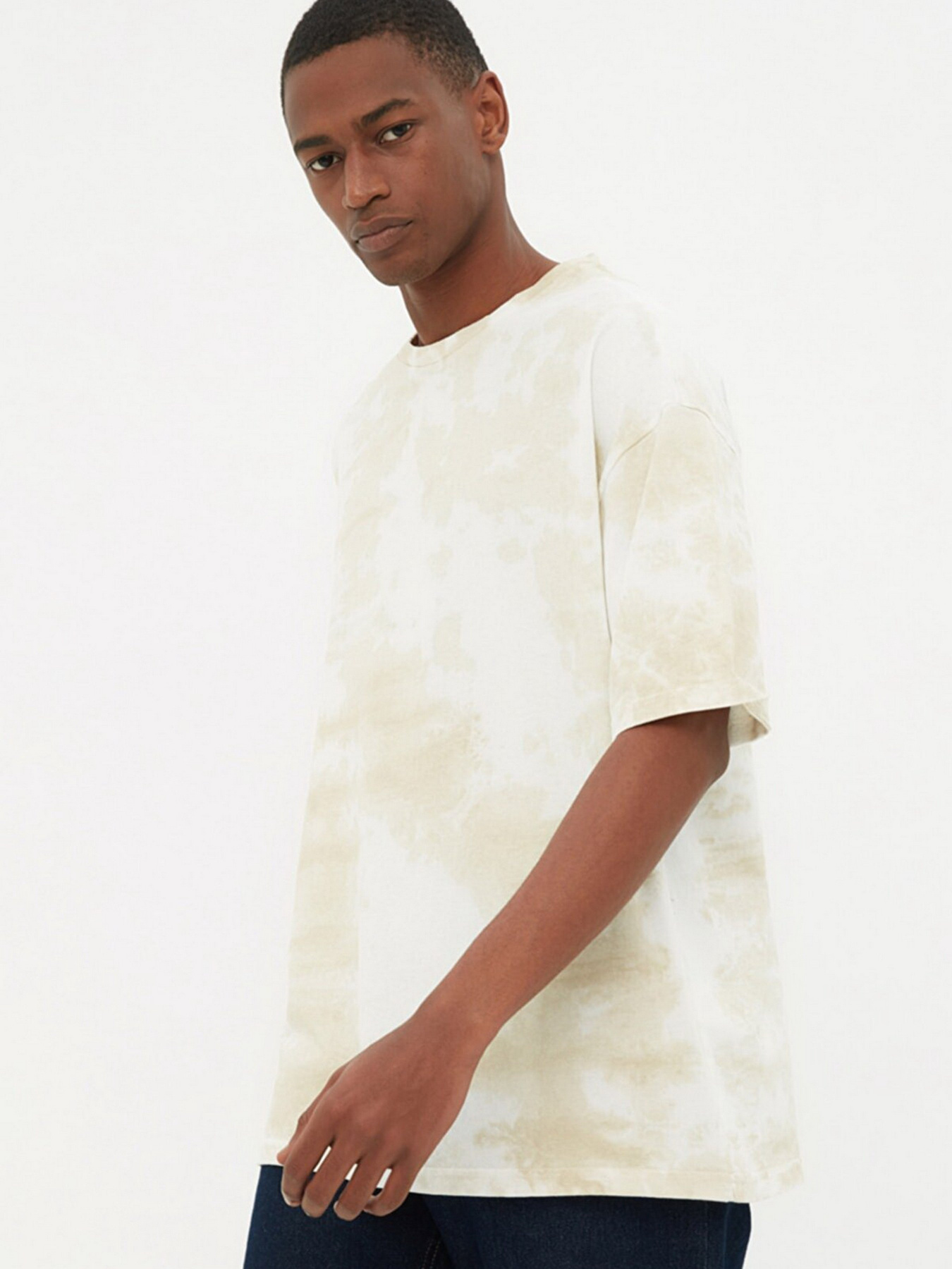 Футболка Trendyol модель TMNSS22TS0307/Ekru Фото