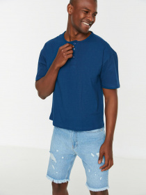 Футболка Trendyol модель TMNSS22TS0311/Indigo Фото