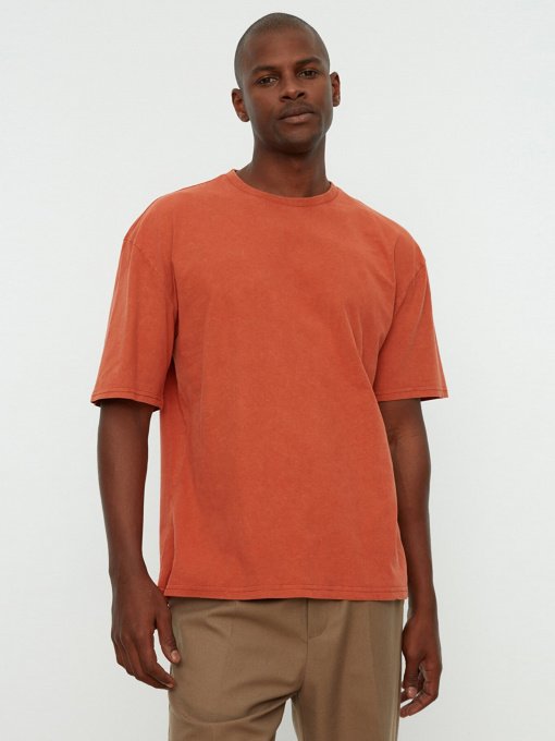 Футболка Trendyol модель TMNSS22TS0416/Camel Фото