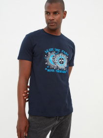 Футболка Trendyol модель TMNSS22TS0479/Lacivert Фото